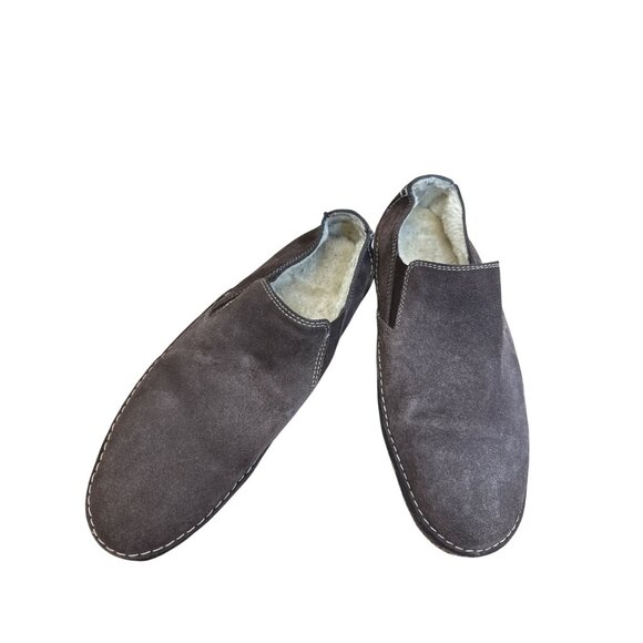 Cole Haan Mens Faux Fur Lined Brown Suede Slipon Loafers Size 9.5M SKU8137 - Picture 12 of 12